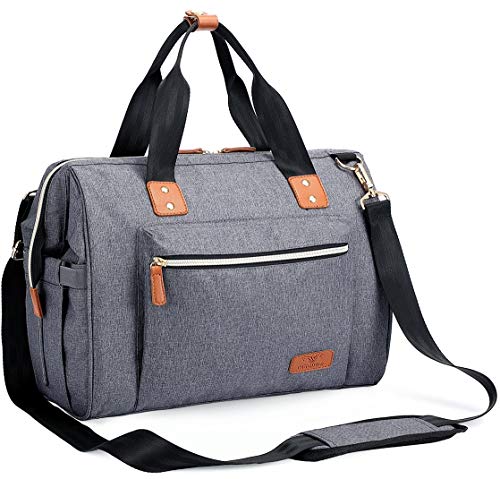 Baby Wickeltasche, Große Windeltasche / Multifunktionale Krankenhaus-Wickeltasche Mit Wasserdichter Wickelauflage und Isoliertasche, für Mama und Papa