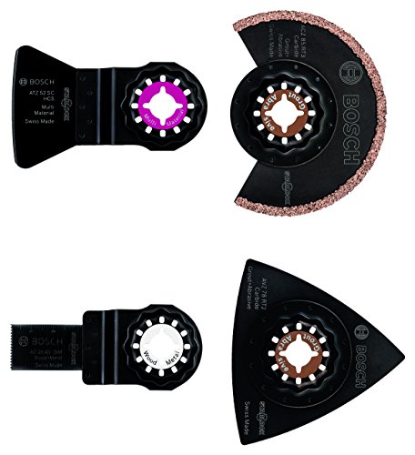 Bosch Pro 4tlg. Fliesen-Set (für Multifunktionswerkzeuge Starlock)