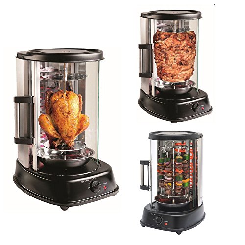 Enrico M-Line Grillmaster mit kraftvollen1500W für Ihren perfekten Grillgenuss Gyrosgrill für zuhause, Döner, Schaschlik und viele weitere Möglichkeiten