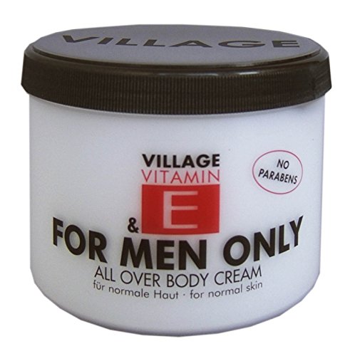 Village For Men Only Body Cream mit Vitamin E, 1er Pack (1 x 500 ml)