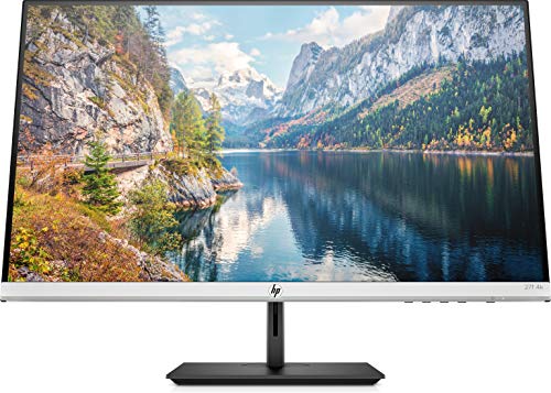 HP 27f 4K-Display (27 Zoll / 4K UHD) Monitor (3840 x 2160, 60Hz, 16:9) silber / schwarz