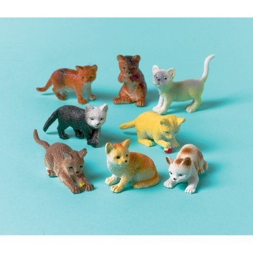 amscan Katzen kleine Figuren Mitgebsel Party-Fun 12 Stück