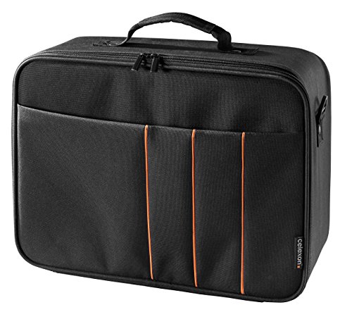 celexon Beamertasche Economy 'Medium' 32x23x10 cm | Transporttasche mit Hartschalenrahmen | Wasserabweisend, abwaschbar | für Acer, Epson, Benq, LG, Optoma, Sony, ViewSonic...