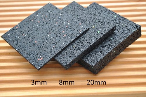 50 Stück 3mm Terrassenpad, Terrassenpads, Gummigranulat, Terrassenbau