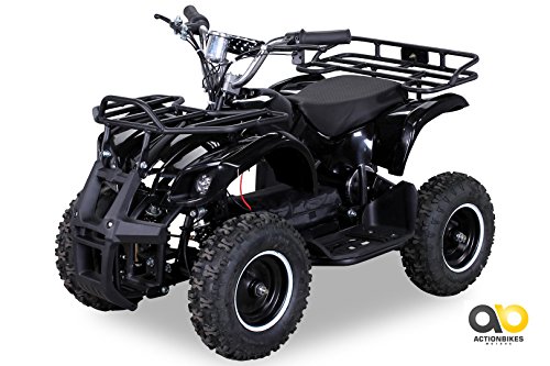 NEU Elektro Kinder Miniquad TORINO 800 Watt ATV Pocket Quad Kinderquad Kinderfahrzeug schwarz