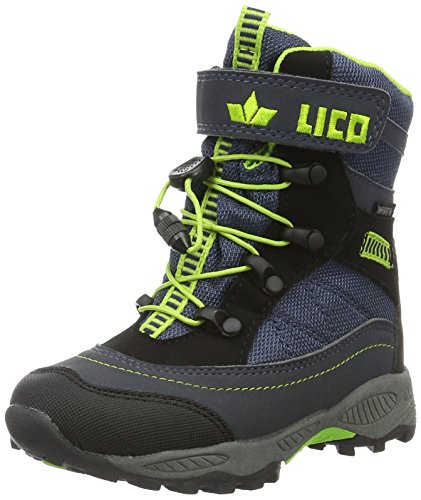 Lico Unisex-Kinder SUNDSVALL VS Schneestiefel, Blau (MARINE/SCHWARZ/LEMON), 40 EU