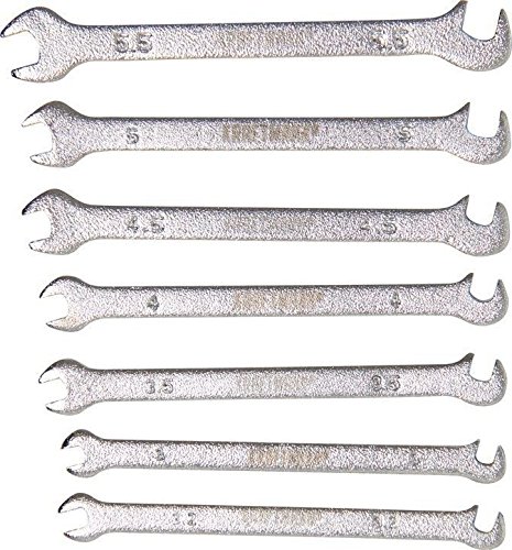 Kraftmann 1239 Doppel-Maulschlüssel-Satz, Mini Ausführung, 3-5,5 mm, 7-tlg.