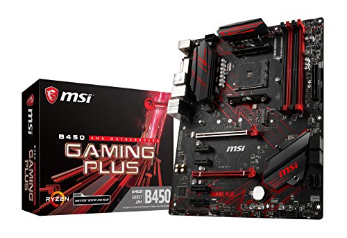 MSI B450 Gaming Plus, Sockel AM4, DDR4, HDMI, DVI-D, 1x M.2, 2x USB 3.1 Gen2, 4x USB 3.1 Gen1 ATX Mainboard