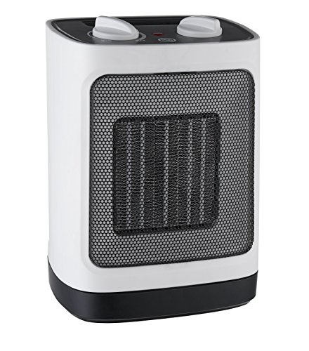 Pro Breeze Mini-Keramik-Heizlüfter (2000W) - Automatische Oszillation und zwei Leistungsstufen, weiß