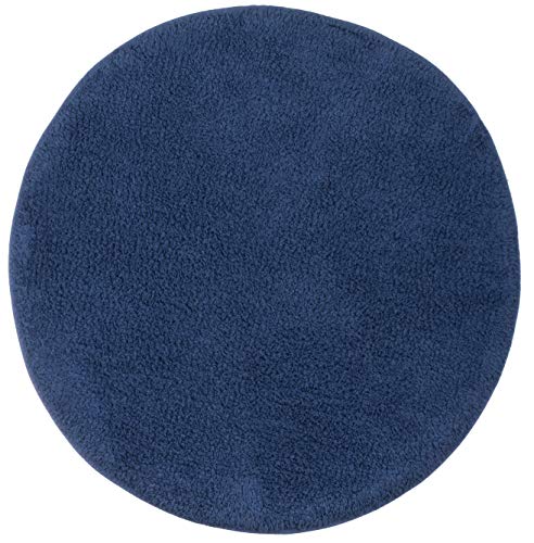 Brandsseller Badematte Badteppich Badewannenvorleger Duschvorleger Rund Ø60cm Blau