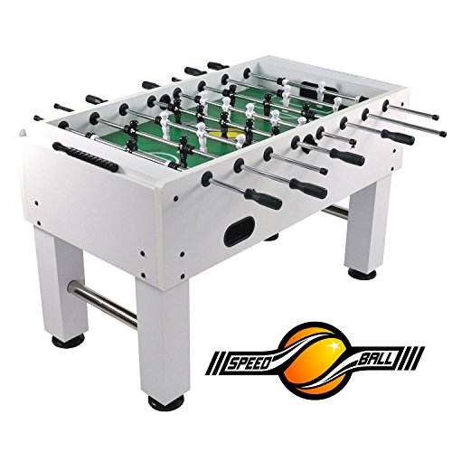 Speedball Tischkicker Premium Kickertisch in Profi Turnier Ausführung - Limited Weiß
