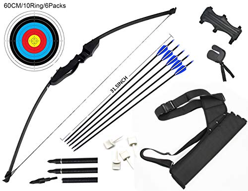 dostyle Outdoor Recurve Pfeil und Bogen Set Bogenschießen Trainingsspielzeug (40 LB)