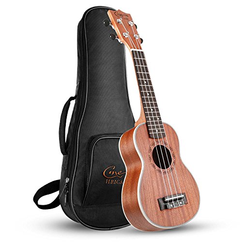 Hricane Ukulelen, Sopran 21 Zoll Professional Hawaii-Gitarre Musikinstrumente Kleine Gitarrenpackung mit Tasche