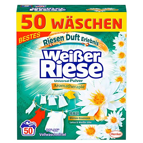 Weißer Riese Universal Pulver Aromatherapie, Bali Lotus & Weiße Lilie, 1er Pack (1x50 WL)