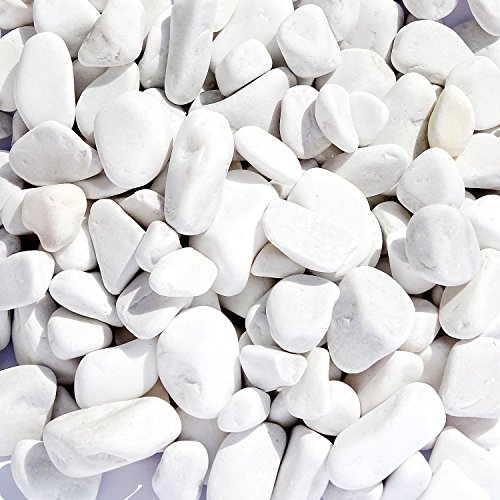 MGS SHOP ATTIKA Zierkies Garten weiß gerundet 5 verschiedene Körnungen wählbar