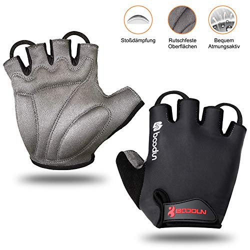 WOTEK Fahrradhandschuhe Männer Frauen Halbfinger - Fitness Handschuhe Radsporthandschuhe Herren Damen, Trainingshandschuhe, für Mountainbike, Reiten, Rennrad, Wandern, Bergsteigen, Kraftsport