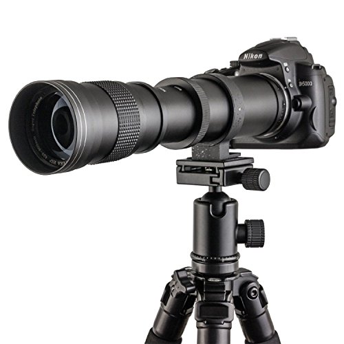 TOP-MAX 420-800mm f/8.3-16 Super Tele Zoom Objektiv Teleobjektiv Zoomobjektiv Vario-Objektiv Lens für Canon EOS 1D, 5D, 6D, 7D, 10D, 20D, 30D, 40D, 50D, 60D, 100D, 300D, 350D, 400D, 450D, 500D, 550D, 600D, 700D, 1000D, 1100D, 1200D und mehr DSLR/SLR Kamera