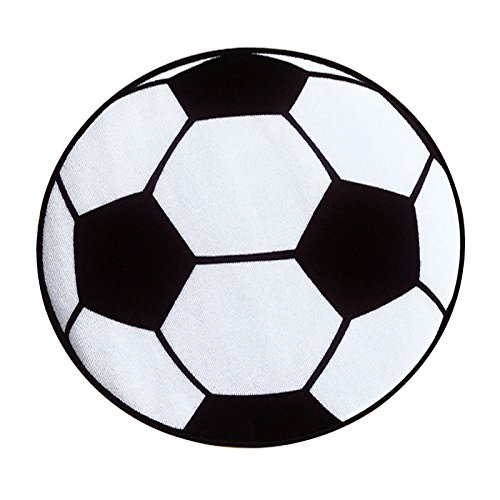 SODIAL Runde fussball Teppich Wohnzimmer Wohnzimmer Matten Kinder Kinder Jungen Schlafzimmer Teppich Stuhl Teppiche Badematten jungen 60 cm