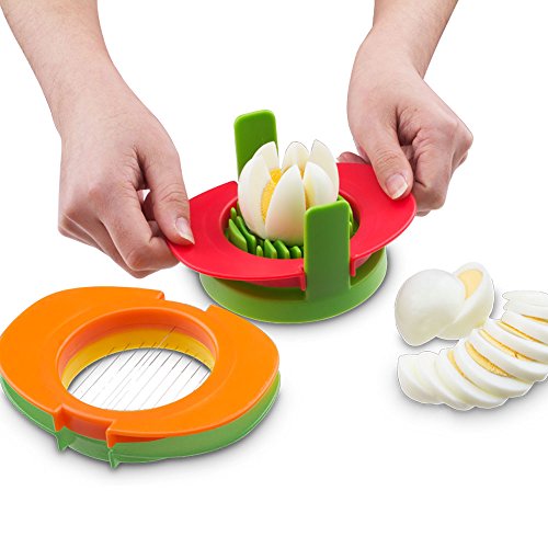 Pawaca Eierschneider, gekochtes Ei Slicer,Slice hart gekochte Eier, Eierschneider in Küche Werkzeug