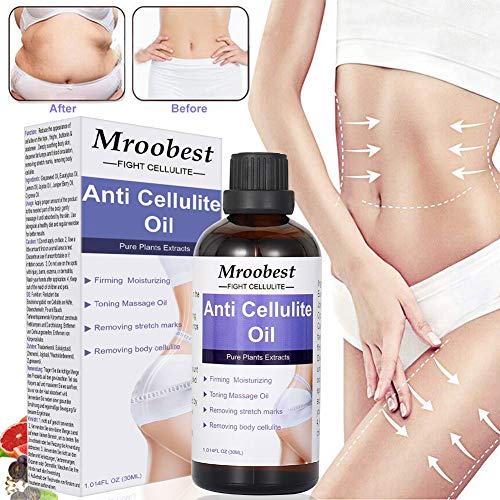 Cellulite Öl, Anti Cellulite Öl, Massageöl Anti Cellulite, Natural Cellulite Oil Hilfe Bei Orangenhaut Für Straffere Haut Und Straffer Bauch-Strafft die Haut Sichtbar- Weniger Fettzellen - 30ML
