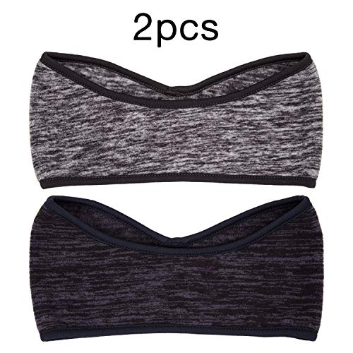 SAVITA 2 Stück Stirnbänder Winter Ohrenwärmer Dehnbar Stirnband Sport Ohrenschützer Thermal Headband für Damen,Herren,Mädchen(6 Farben)