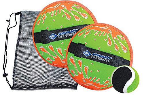 Schildkröt Funsports Neopren KLETTBALL Set, Catchball, 2 Fänger 1 Ball in Netztasche 970122
