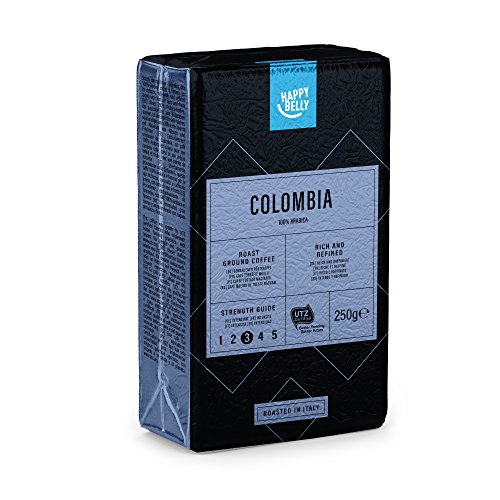Amazon-Marke: Happy Belly Gemahlener Röstkaffee 'COLOMBIA' (4 x 250g)