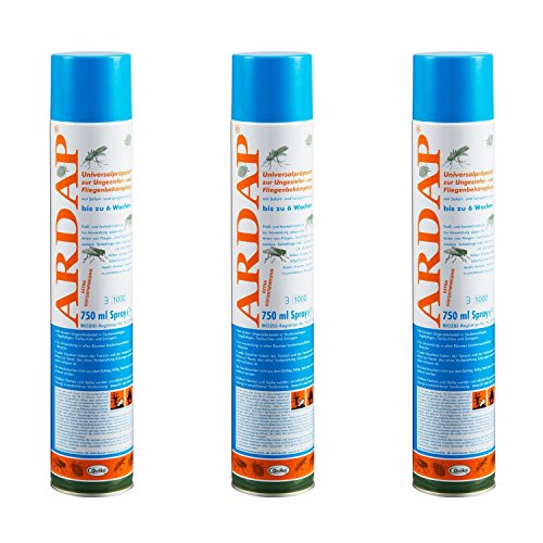 3 x 750ml Ardap Ungezieferspray Quiko Das Original