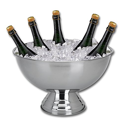Champagnerkühler Edelstahl - Sektschale - Sektkühler - Champagnerschale - Edelstahlschale