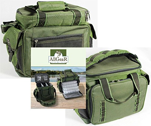 ANGELTASCHE + 4 große Angelboxen wasserabweisend Angelzubehörtasche Boxentasche Köderboxentasche verstärkt ~mp 907