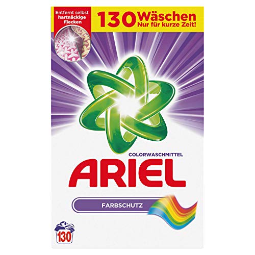 Ariel Colorwaschmittel Pulver Farbschutz 8.45 Kg, 130 Waschladungen