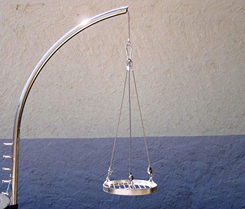 Grillgalgen + Edelstahl Grillrost 20 cm rund für Grill Schwenkgrill Feuerschale Feuerstelle rund