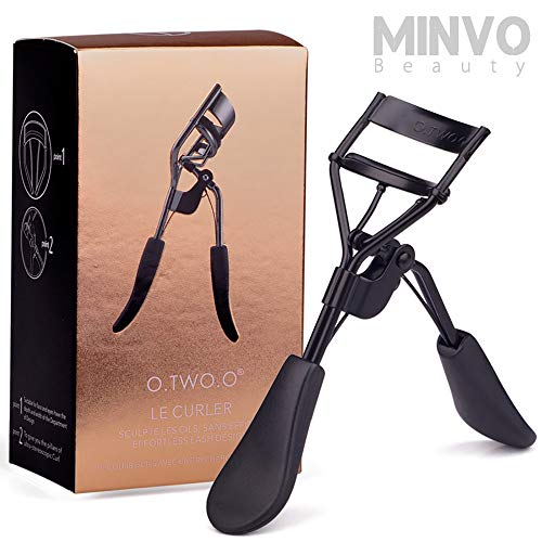 MinvoBeauty Wimpernzange Professionell O.2.O Wimpernzange 3D Erweiterung Schmerzloses Design (Black)