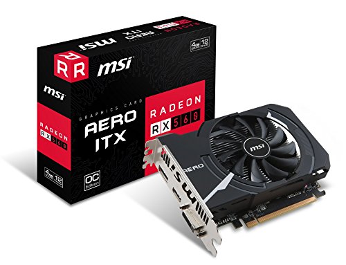 MSI Radeon RX 560 Aero ITX 4G OC 4GB AMD GDDR5 1x HDMI, 1x DP, 1x DL-DVI-D, 2 Slot Mini PC, Afterburner OC, AMD FreeSync, Grafikkarte