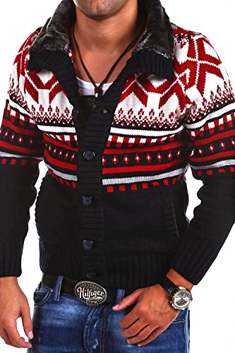 Carisma Strickjacke Norweger Pullover 7011 [Dunkelblau, 3XL]