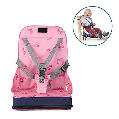 Boostersitz StillCool Sitzerhöhung für Reisen Stuhlsitz Kinderhochstuhl Kindersitz (Rosa)