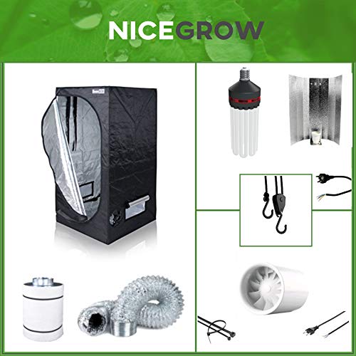 Growset Dark Box Serie 80 ESL150W Blüte Komplettset Set Grow ESL Growbox
