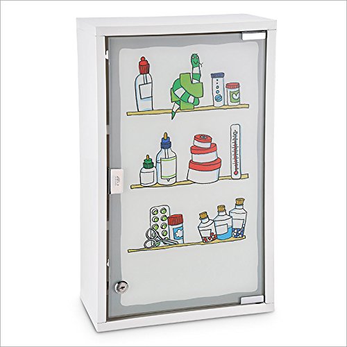 Medizinschrank Arzneischrank Erste Hilfe Verbandsschrank Wandschrank Medikamentenschrank Weiß Tip-On 30x50x15cm