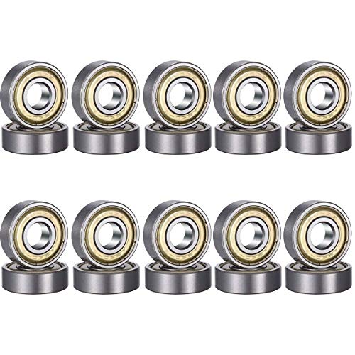 CESHUMD 20 Pack 608 ZZ Kugellager, 608zz Metall Double Shielded Miniatur Rillenkugellager (8mm x 22mm x 7mm)
