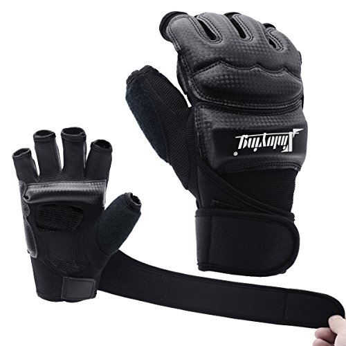 Xinluying MMA Handschuhe Boxhandschuhe Boxsack Sandsack Kickboxen Kampfsport Taekwondo Sparring Bandage Herren Damen