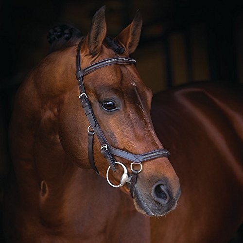Horseware Rambo Micklem Deluxe Competition Bridle Trense Farbe und Größe wählbar (braun, Standard Horse)
