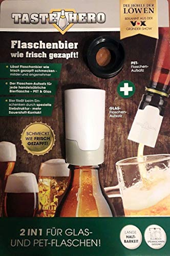 Taste Hero Flaschenaufsatz für Glas und PET Bier-Aufbereiter