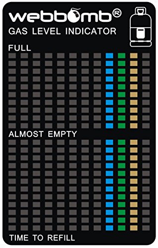 webbomb GASSTAND ANZEIGER Gas Grill Flasche Gasanzeiger Level Indikator Füllstandanzeiger Camping