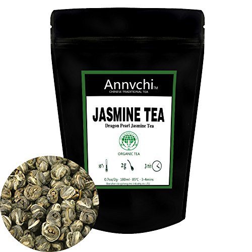 Jasmintee Dragon Pearls (75 Tassen) - Jasmin Tee Lose - Tee Grün Jasmin Kugel - Chinesischer Weißer Tee Jasmin Gruener Tee Lose - 150g