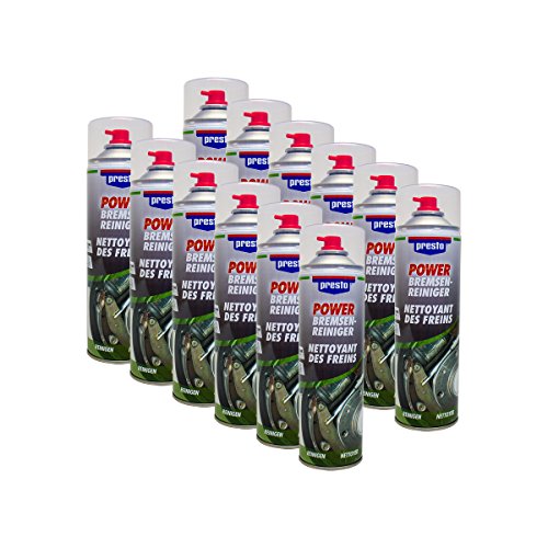 12x PRESTO 315541 Power Bremsenreiniger 500ml