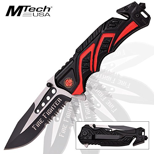 MTech USA Erwachsene MT-A865FD Taschenmesser, Mehrfarbig, M
