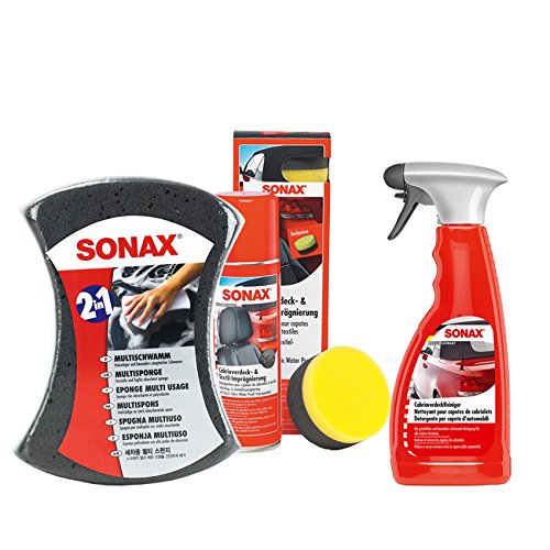 MULTISCHWAMM + CABRIOVERDECK-&TEXTILVERSIEGELUNG + CABRIOVERDECKREINIGER SET