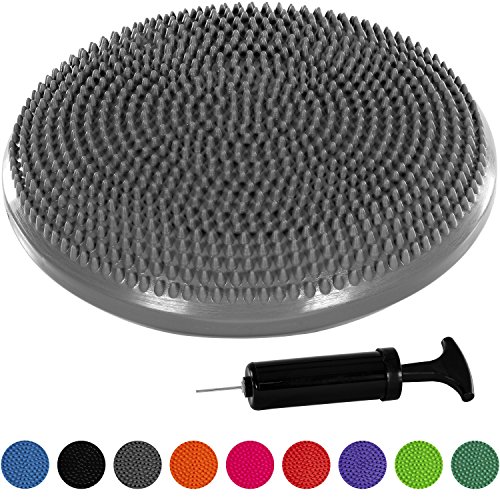 MOVIT Ballsitzkissen »DYNAMIC SEAT« inkl. Pumpe, schadstoffgeprüft und phthalatfrei, 33 cm, grau