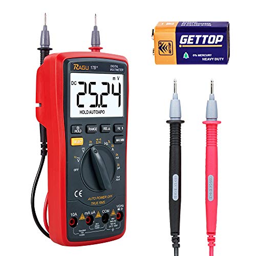 RAGU 17B Multimeter Automatisch Digital True RMS6000 2 Eingebauten Keramiksicherungen