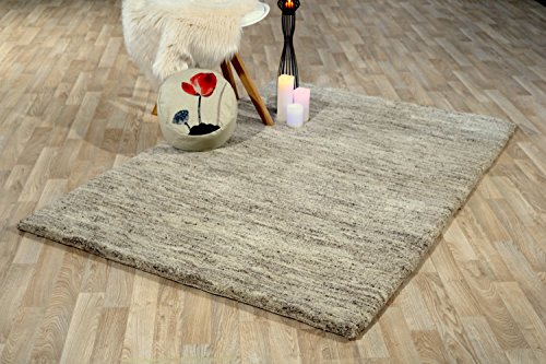 Teppich Rif Deluxe Kiesel Luxuriöser Berber Teppich der Premiumklasse das original aus Marokko (140 x 200 cm)